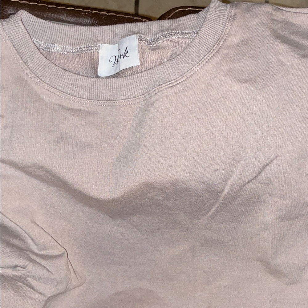 Werk Light grey/beige Crewneck Top